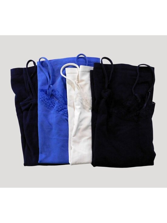 Merona, Faded Glory Tops - Set Of 4 Womens Camisoles Merona XXL Faded Glory 3X Lace Blue White